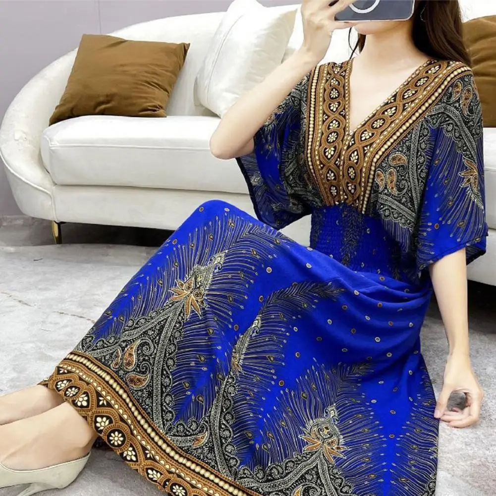 

Ladies Cotton Blend Maxi Dress Comfortable Cotton Blend Women's Maxi Dress Casual Elegance for Any Occasion Fashionable Women
