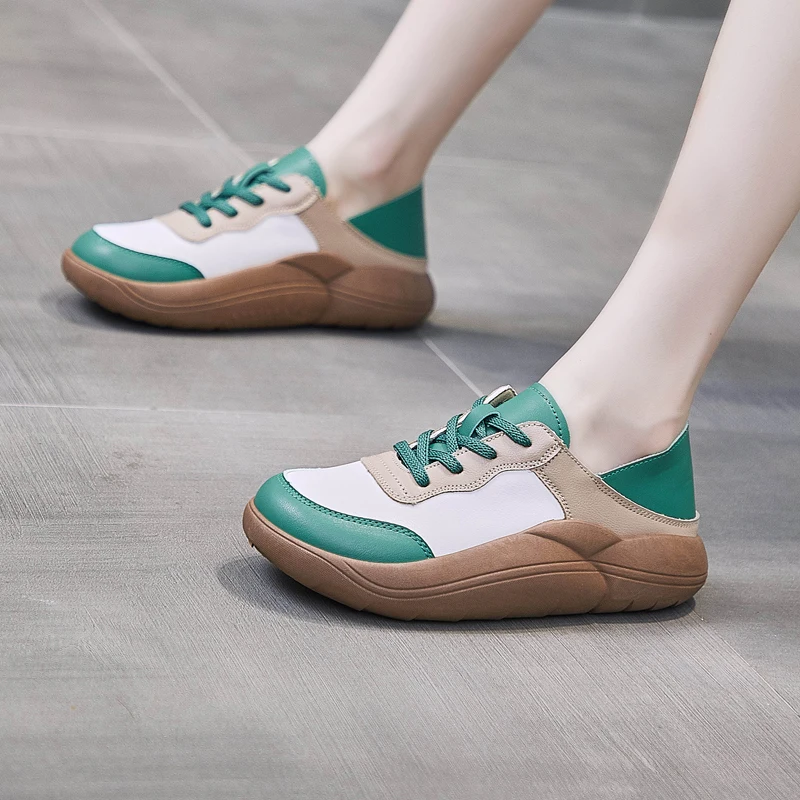 Женские Модные Повседневные Кроссовки Большие Размеры Теннисная Обувь Верх Из