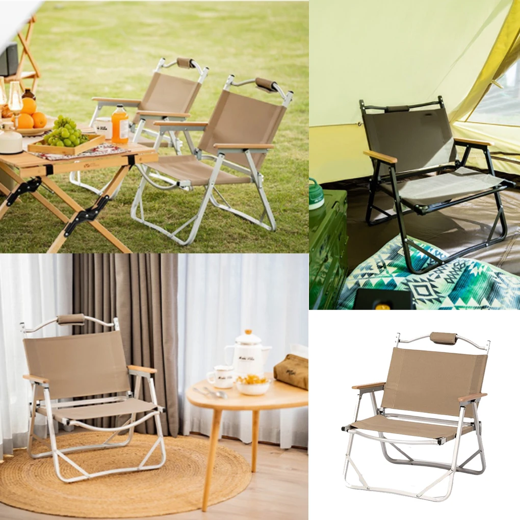 

Fishing Folding Chair Picnicking Music Concert Stool Courtyard Barbeque Oxford Cloth Chairs Outdoor Equipment Sand Color