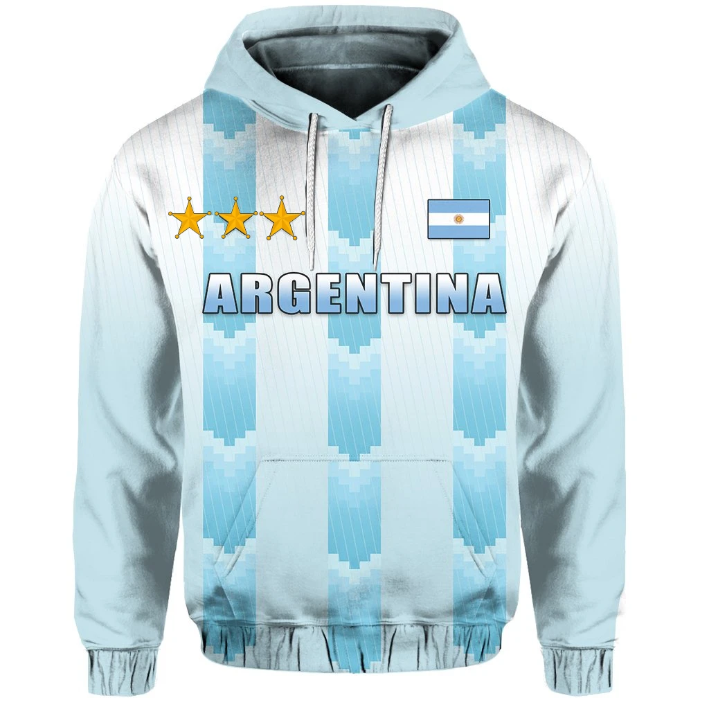 

Argentina Football Shirt PLstar Cosmos 3D Print Hoodie Men's/Women's Unique Art Premium Hrajuku Casual Hoodie