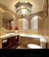 creative splice design minimalist dining room balcony bedroom aisle full copper led ceiling light kitchen copper lamp