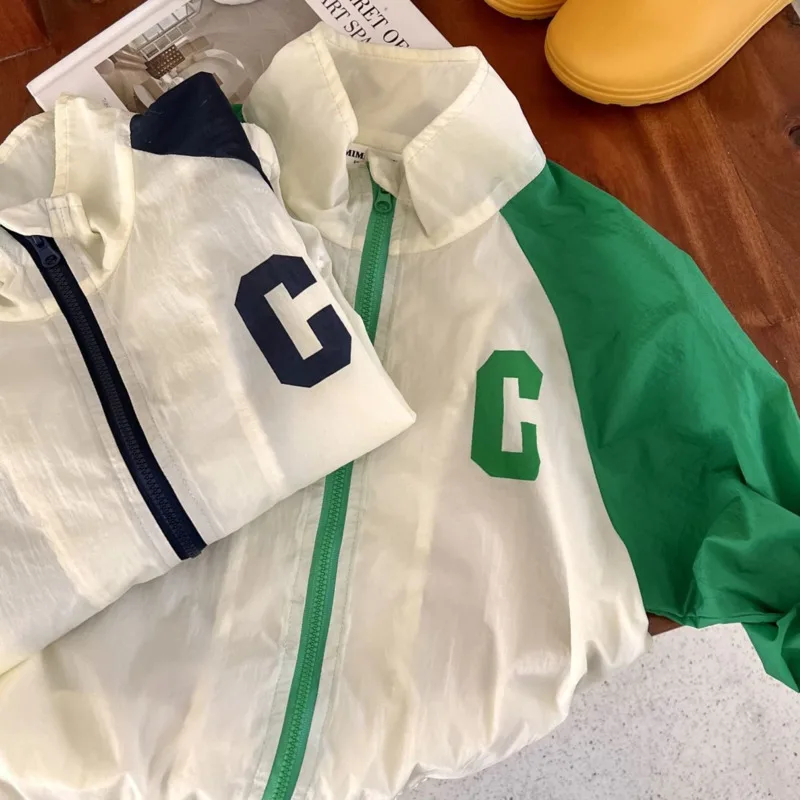 

Ветровка для мальчиков и девочек, верхняя одежда для защиты от солнца, на лето