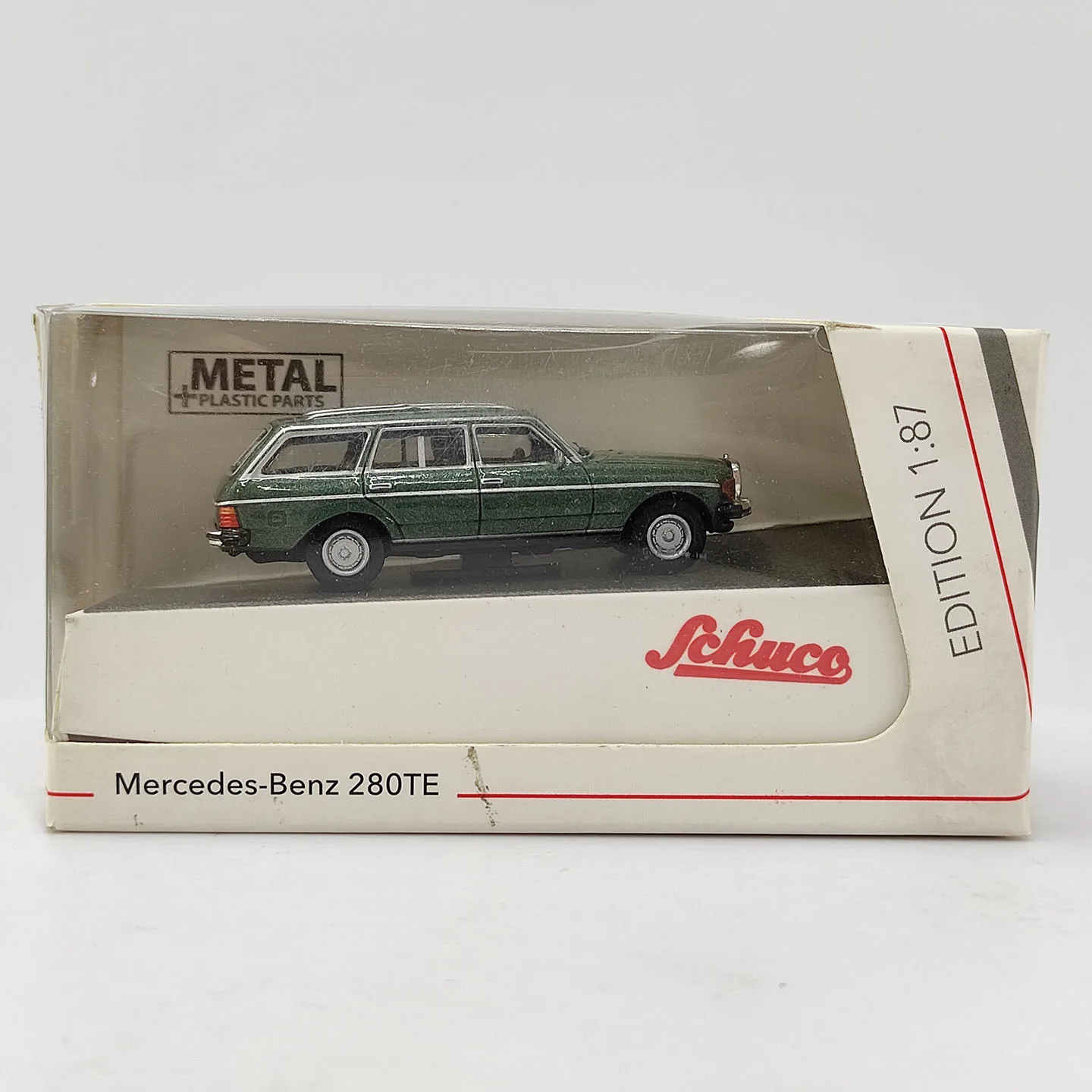 Модель автомобиля Mercedes-Benz 280TE из литого металла, масштаб 1:87, зеленый цвет, бренд SCHUCO (art.: 3920da4775346) - 3920da4775346