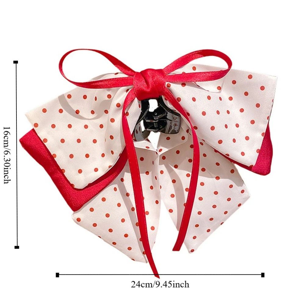 Ретро корейский стиль милый бант заколка для волос клетчатый хвост пряжка зажим