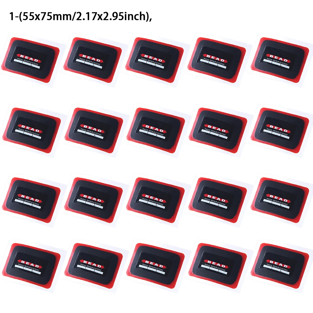 

Rectangle Radial Tire Repair Patch Driving Safety Rubber Car Motorcycle Tyre Accessories Durable Universal Tool Easy Install