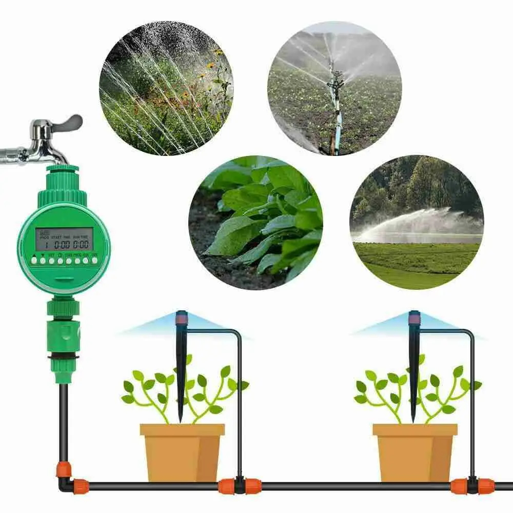 

Home Garden Valve Water Proof Automatic Lawn Sprinklers Irrigation Controller Watering Timer Plant Watering
