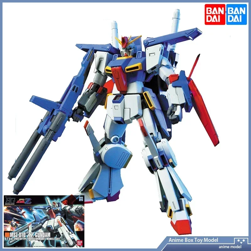 Фото Gundam BANDAI HGUC 1/144 MSZ-010 ZZ пластиковые игрушечные фигурки аниме подарок в сборе модель механический оригинальный продукт №1