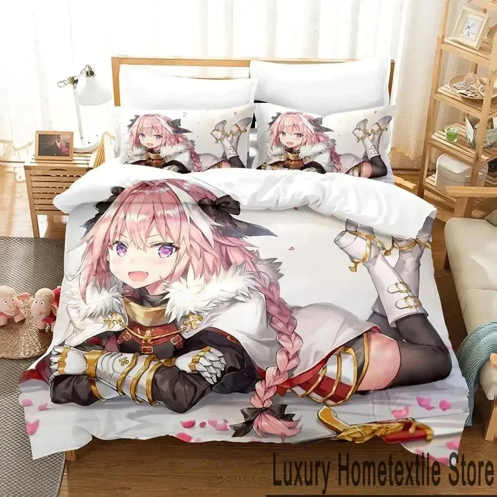 3D-печать Fate Apocrypha Astolfo постельное белье с аниме Set для мальчиков девочек Twin Queen King