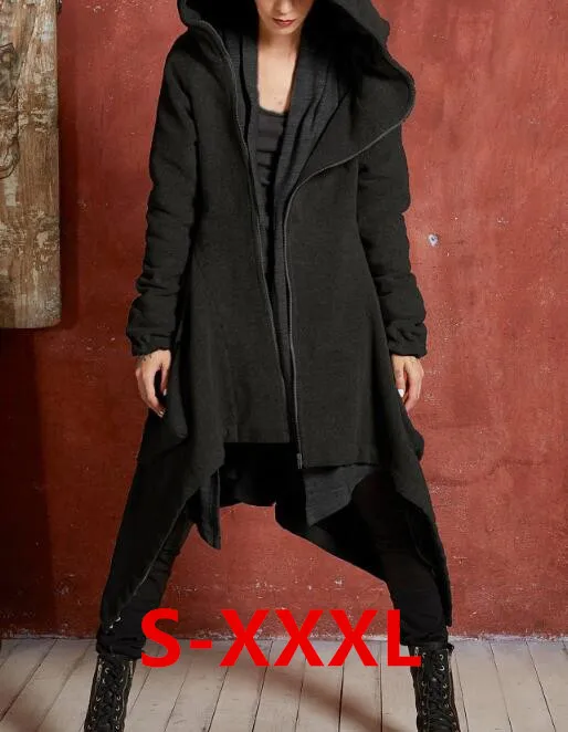 Распродажа взрывоопасный модный Асимметричный свитер ветровка пальто куртка |