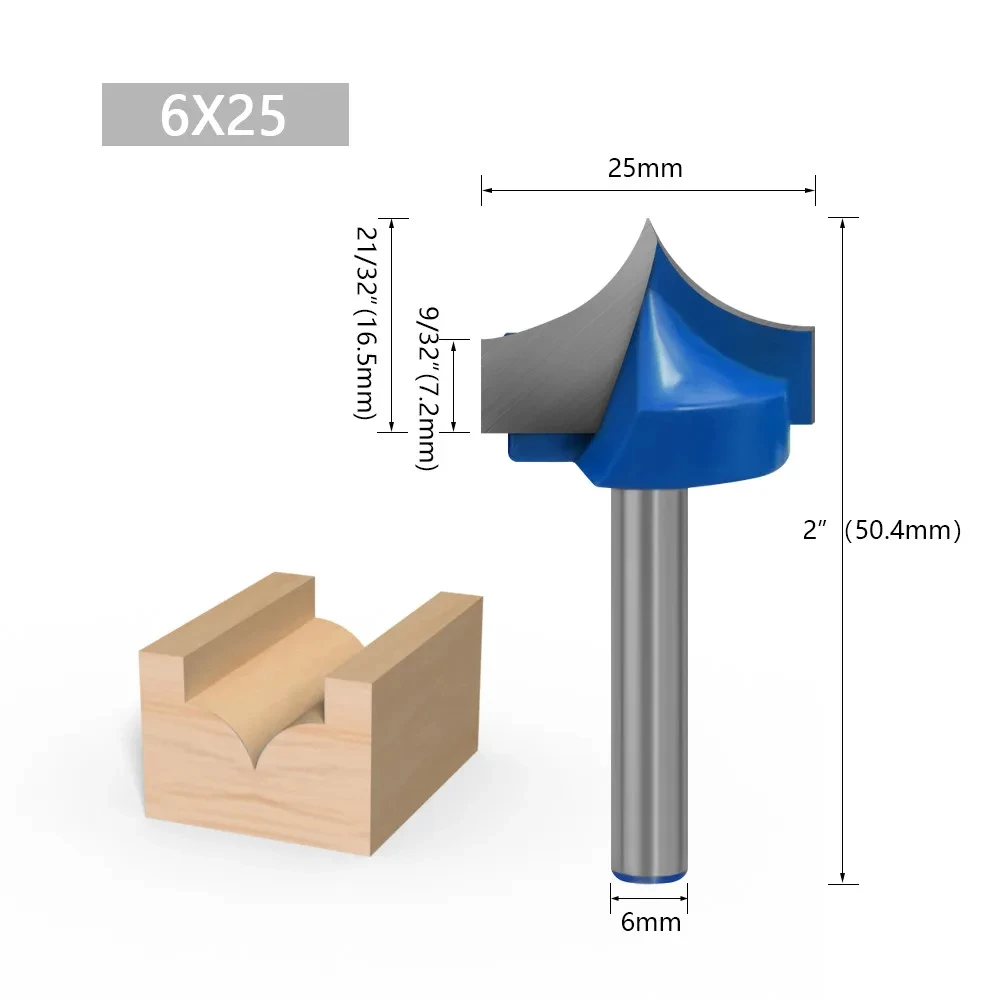 

Фрезерный резак твердосплавный 6 мм
