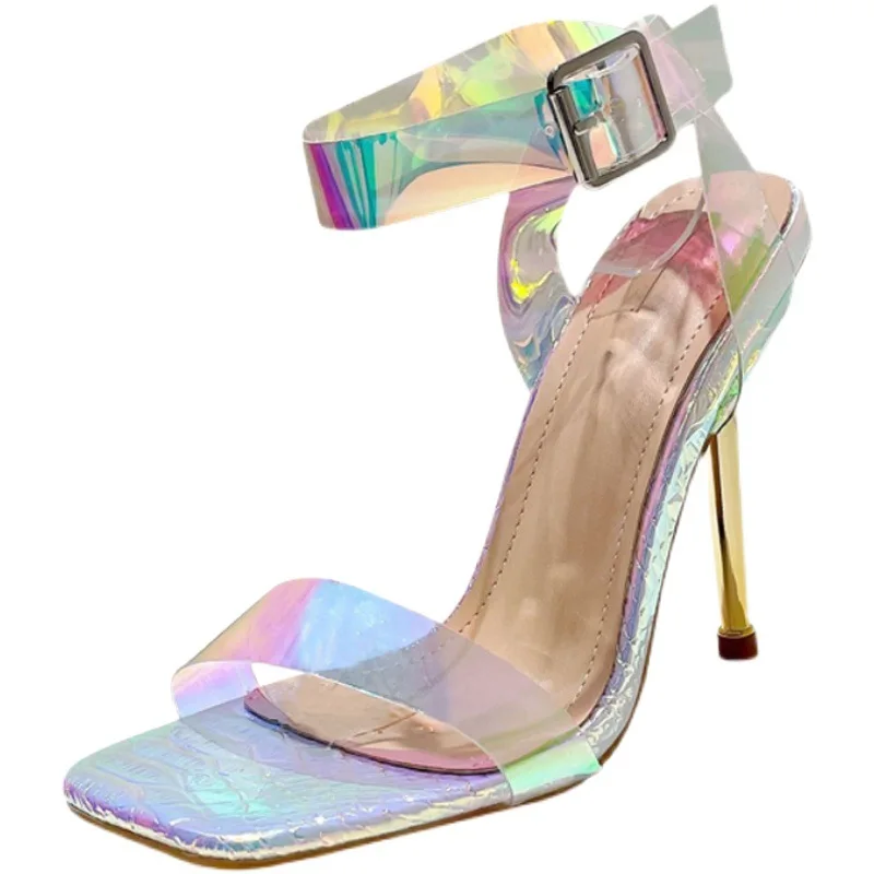 

Platform Sandals Woman Summer 2022 Fashion Thick Sole High Heels Women Shoes Straps Shoe Luxury Women's