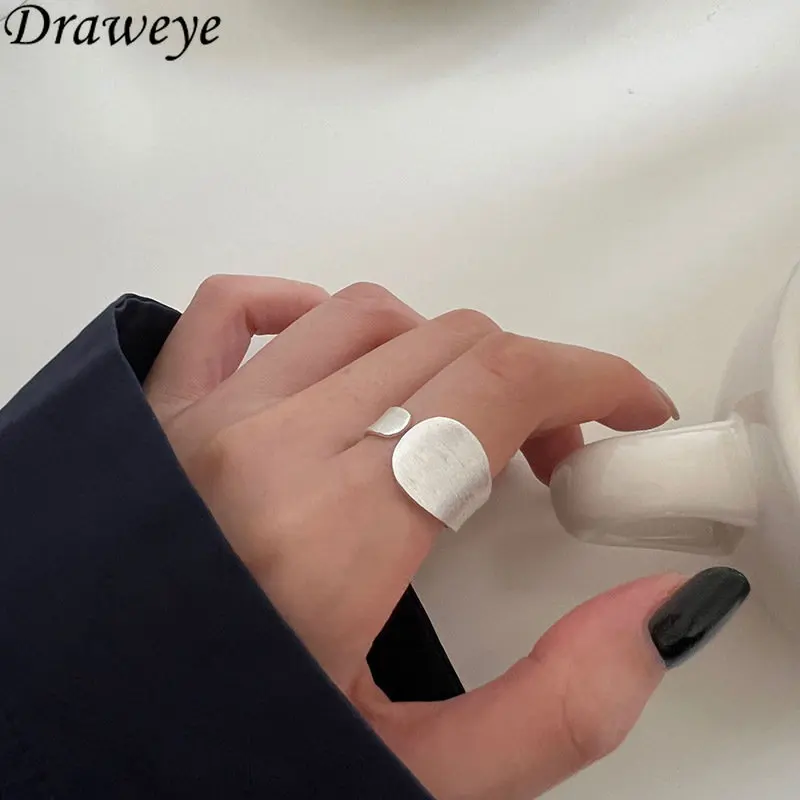 

Draweye для женщин, нестандартные геометрические винтажные хип-хоп металлические манжеты, указательный палец, в стиле панк, женские кольца