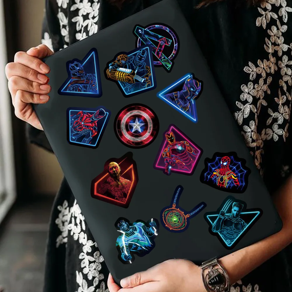 50 шт. детские светящиеся наклейки Человек-паук |