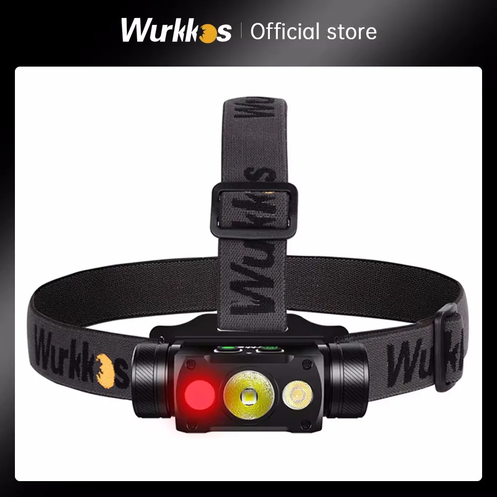 Налобный фонарь Wurkkos HD50 2A перезаряжаемый 21700 4000 лм XHP50.3 HI+LH351D+660nm красный