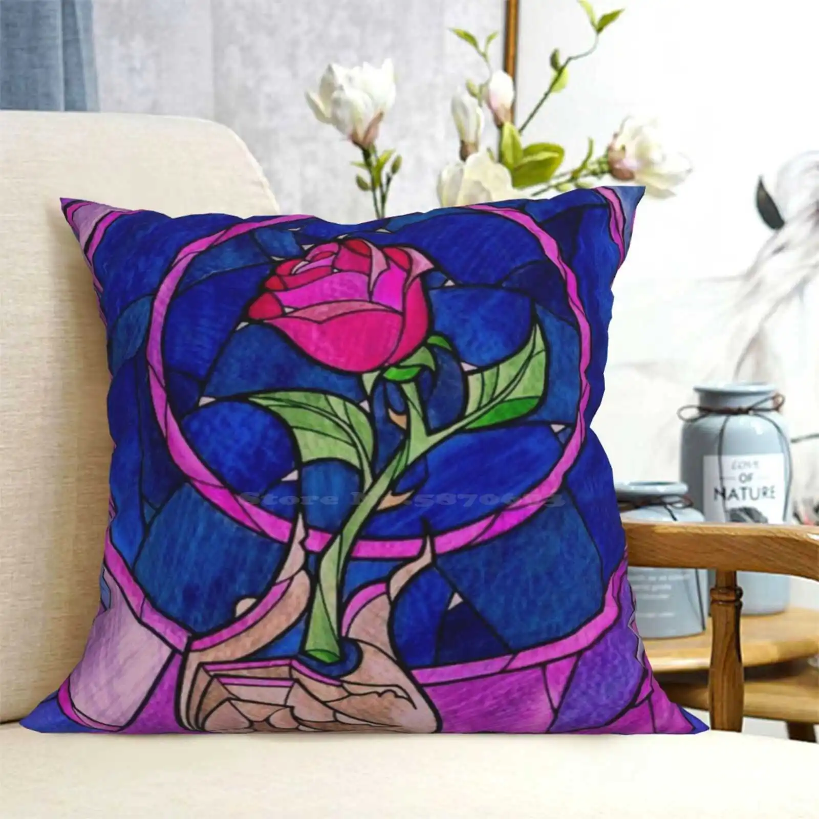Одиночная Роза домашний диван Автомобильная наволочка одна роза кроссовер