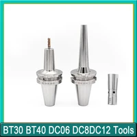 1pcs bt40 bt30 dc06 dc8 dc12 slim collet chuk tool holders for cnc machine deep processing small diameter