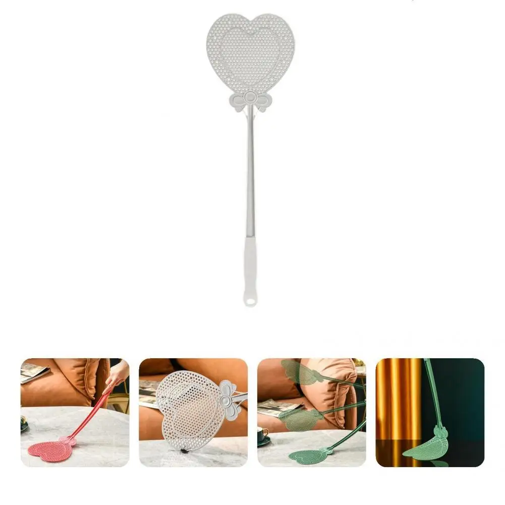 

Convenient Use Corrosion Resistant Heart Shape Lightweight Manual Flyswatter for Garden