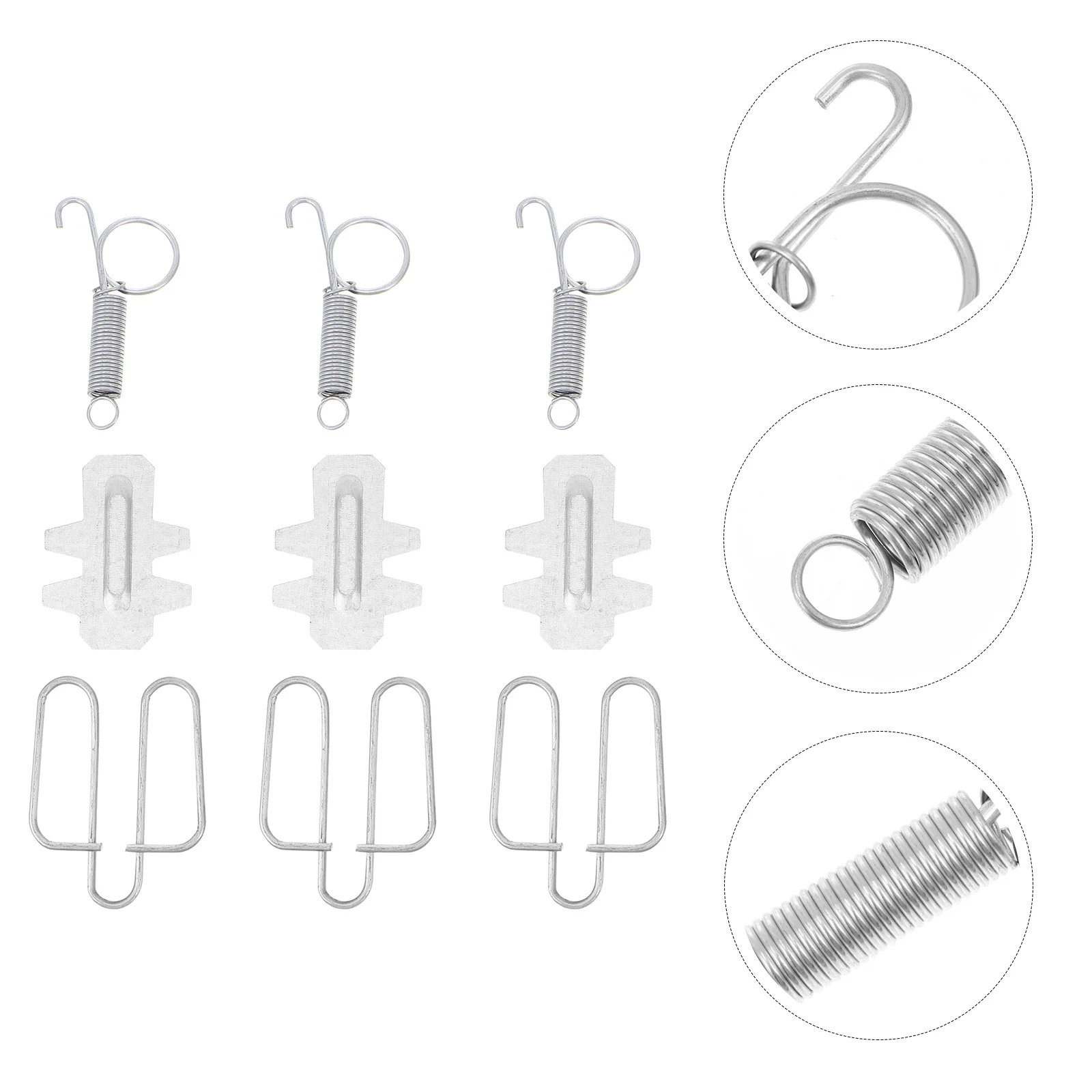 

1 Set of Rabbit Cage Cage Hook Cards Stainless Steel Cards )