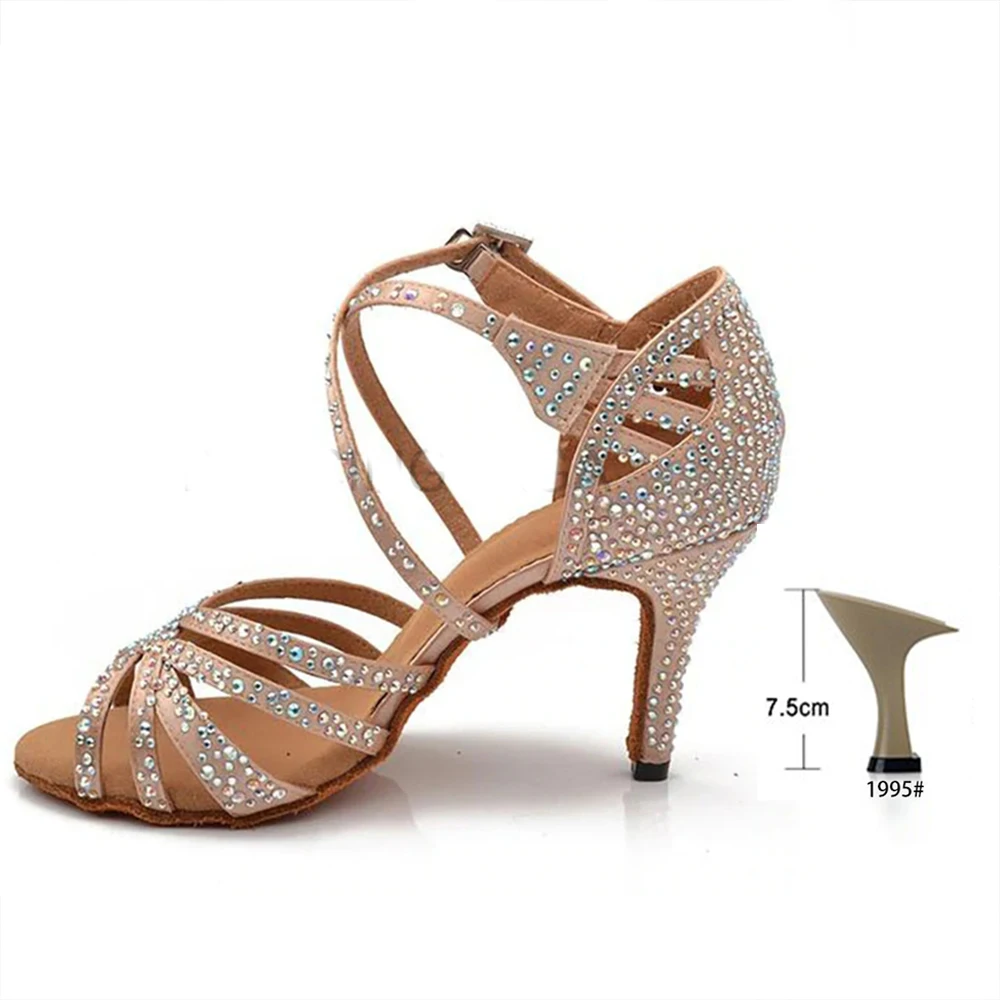 Women Shoes Latin Dance Luxury Brand Woman Shoe Ladies Wedding Sandals For Women Summer 2022 Heels For High Heels Sole Shoes