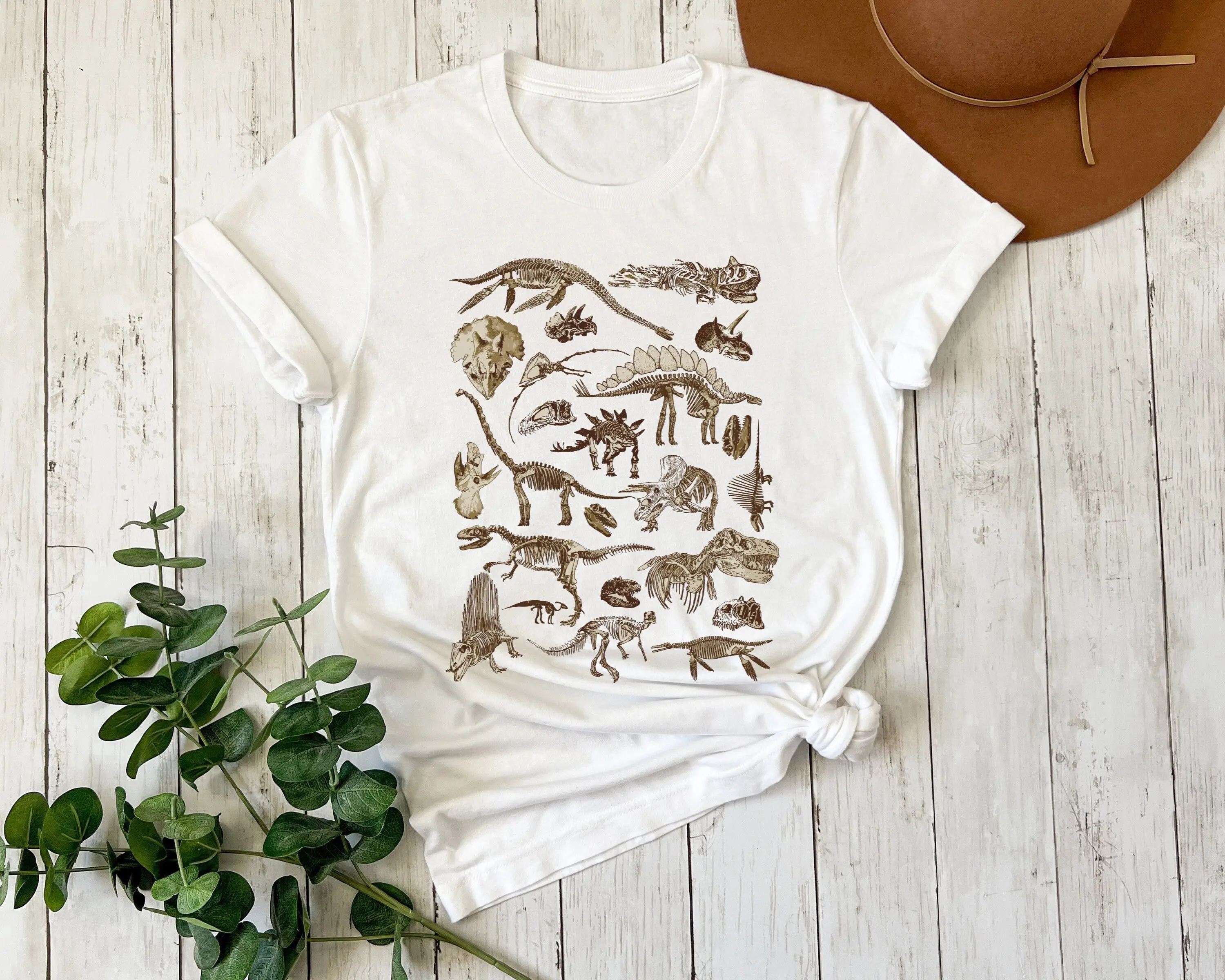 Футболка со скелетом динозавра Dino Aesthetic S Lover Academia