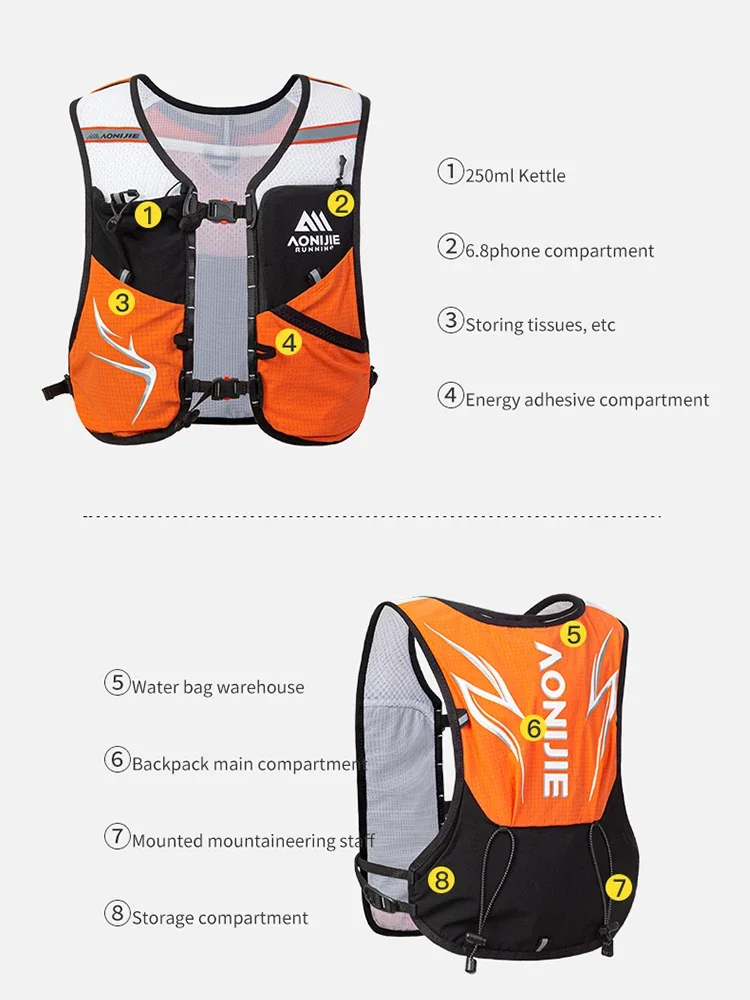 Рюкзак AONIJIE для детей 5 л с гидратацией милый ранец пересеченной местности от 6 до