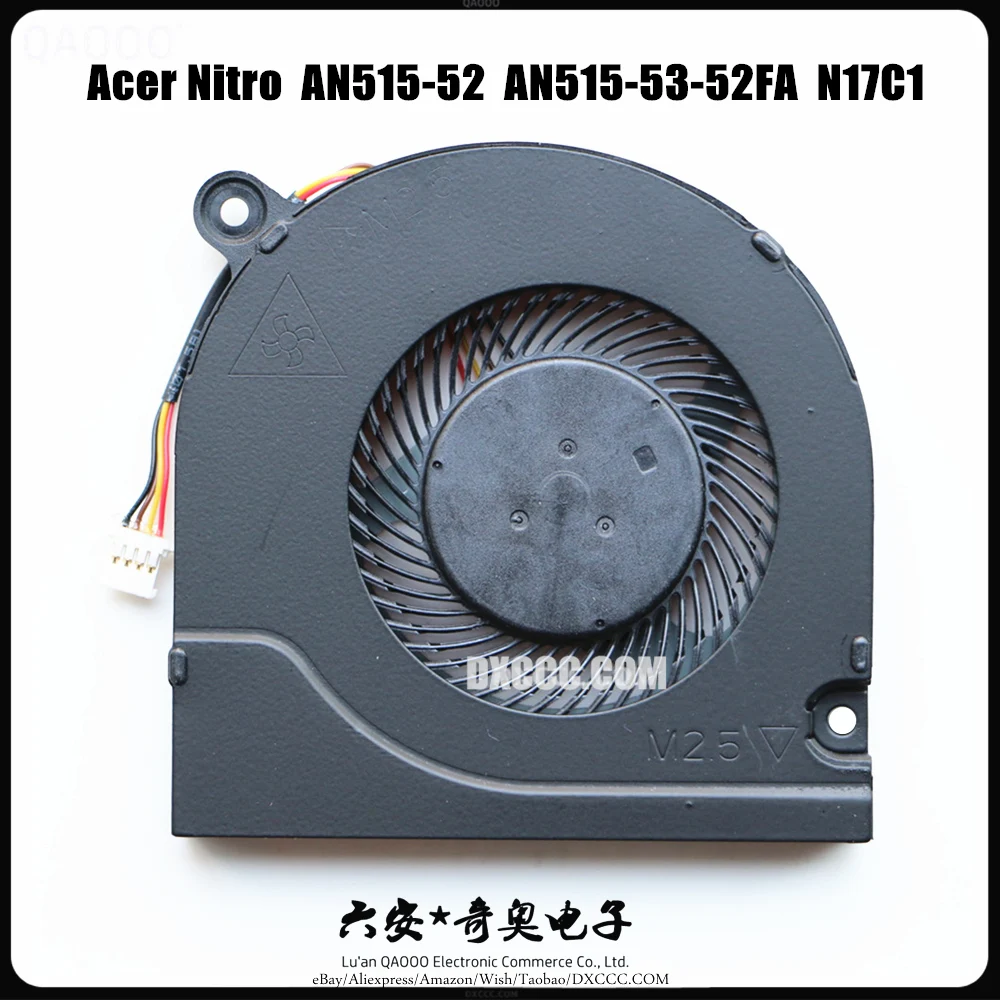 FCN FJCL DC28000JRF0 CPU COOLING FAN FOR ACER Nitro AN515-52 AN515-53-52FA A715-72 A717-72 N17C1 CPU COOLING FAN