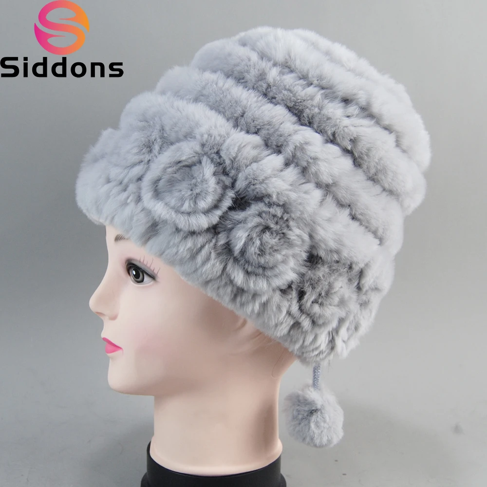 

Горячая Распродажа, женская зимняя вязаная женская шапка, натуральная теплая женская зимняя шапка из 100% натурального меха