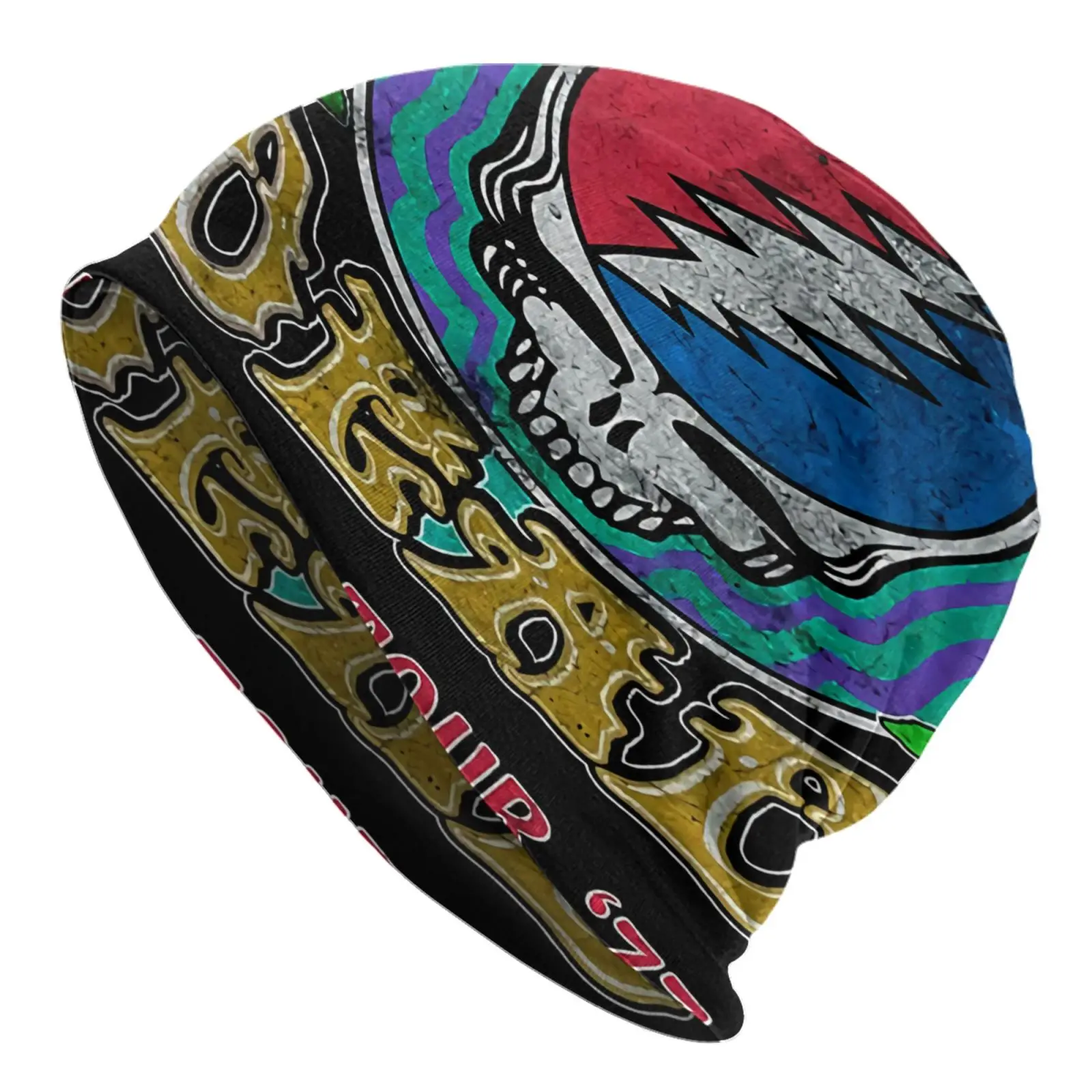 

Вязаная шапка Grateful Dead Steal Your Face Tour, зимняя шапка для мужчин и женщин, шапка атласная Кепка, пляжный берет, мужские шапки для женщин
