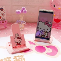 hello kitty mobile phone bracket cute cartoon card type mobile phone holder foldable two speed oblique plastic bracket stand