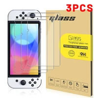 3pack for nintendo switch ns tempered glass screen protector 9h hardness glass for nintendos switch litens oled screen film