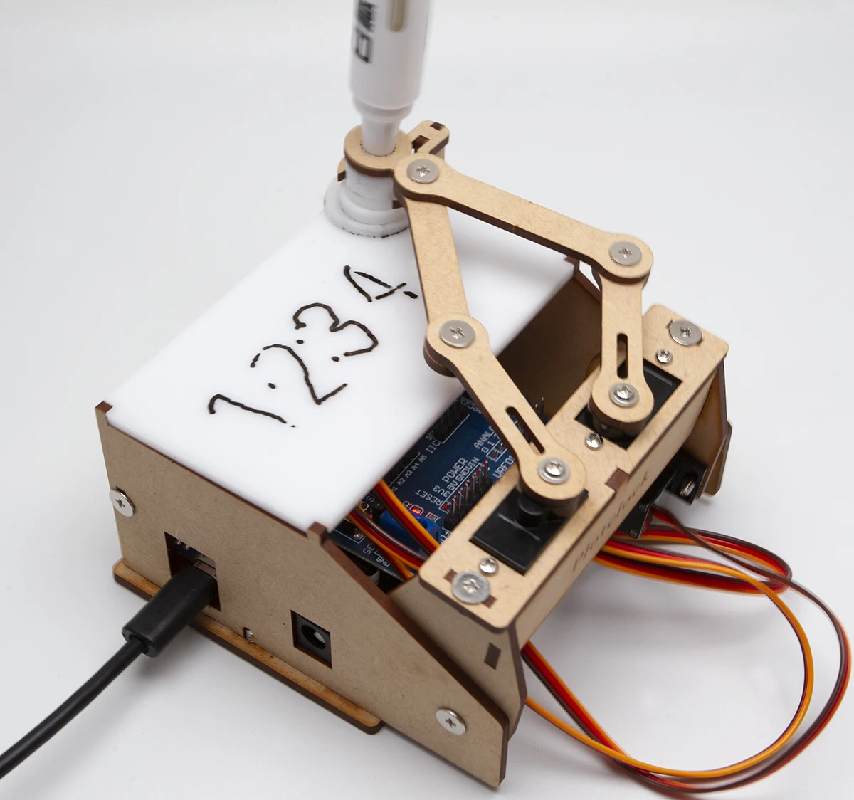 Сборная модель мотора Деревянный DIY маленький ручной контроллер обучающая