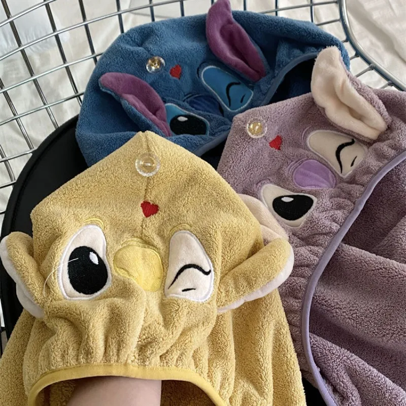 Милая шапочка для сушки волос Disney полотенце из кораллового флиса быстросохнущая