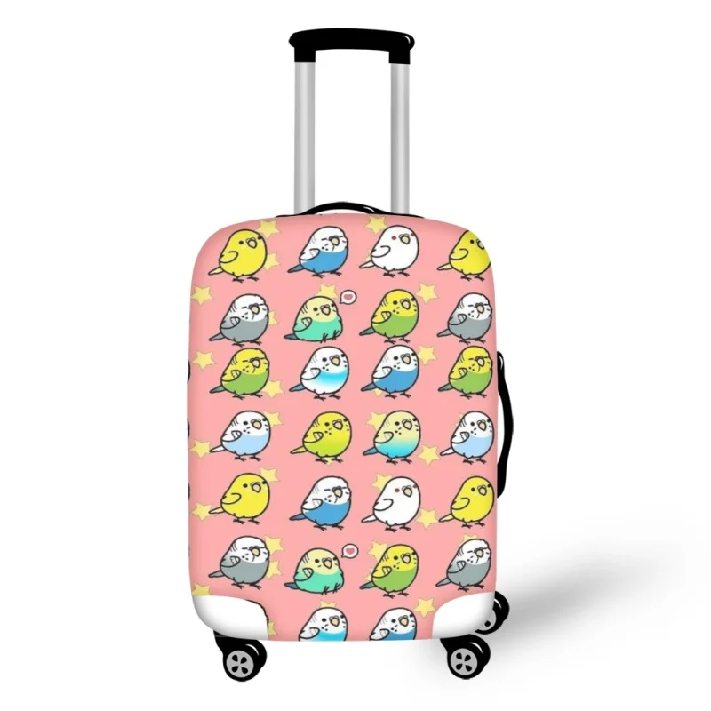 Parrot Bird Pattern Elestic Dust Waterproof Travel Luggage Cover For 18-32 Inch Protective Suitcase Covers