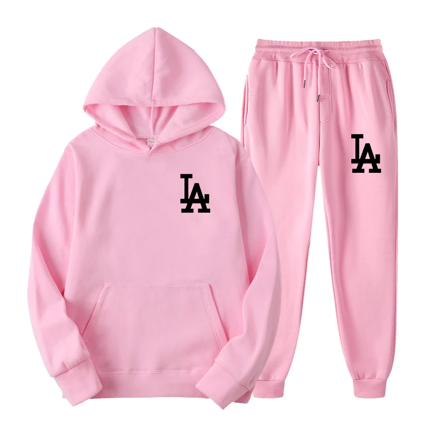 2022 Fashion Brand Men's Suit Sportswear New Fall Women's Hoodie + Tracksuit Pants Two-Piece Hooded Sweatshirt Jogging Pants 3XL