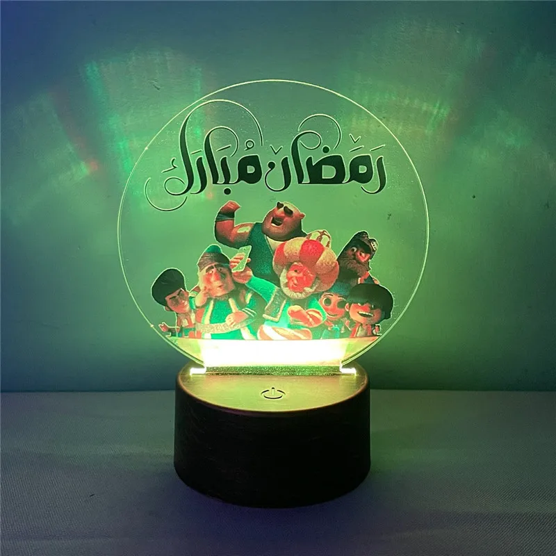 

Eid 2023 для дома Рамадан Mubarak 3D светодиодсветодиодный ночники Луна EID украшение Мубарак подарки Mubarek Eid Al-Fitr исламский Декор для вечеринки