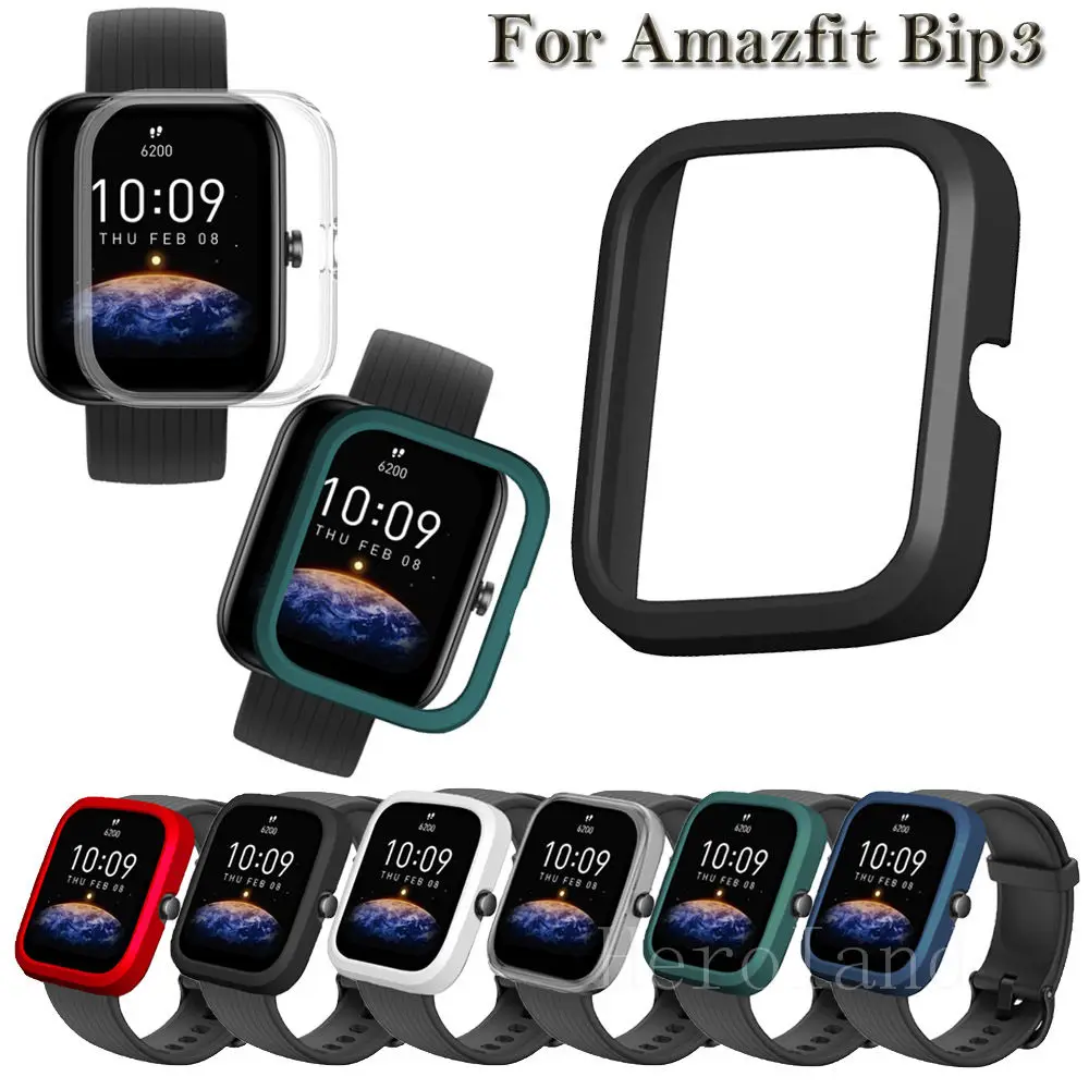 PC Watch Protector Case For Huami Amazfit Bip 3 Smart Frame Hard Cover Protective Shell for Amazfit Bip3 Case Bumper Accessories