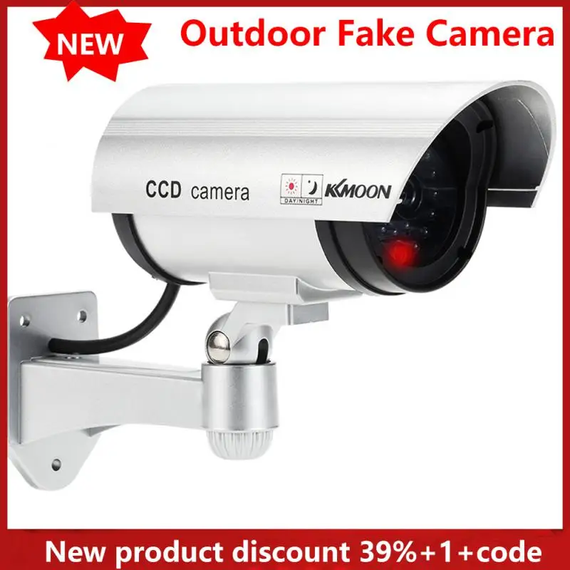 

Security Protection Fake Camera Video Surveillance Cameras Outdoor CCTV Simulation Dummy Bullet Cam With Flashing LED Light