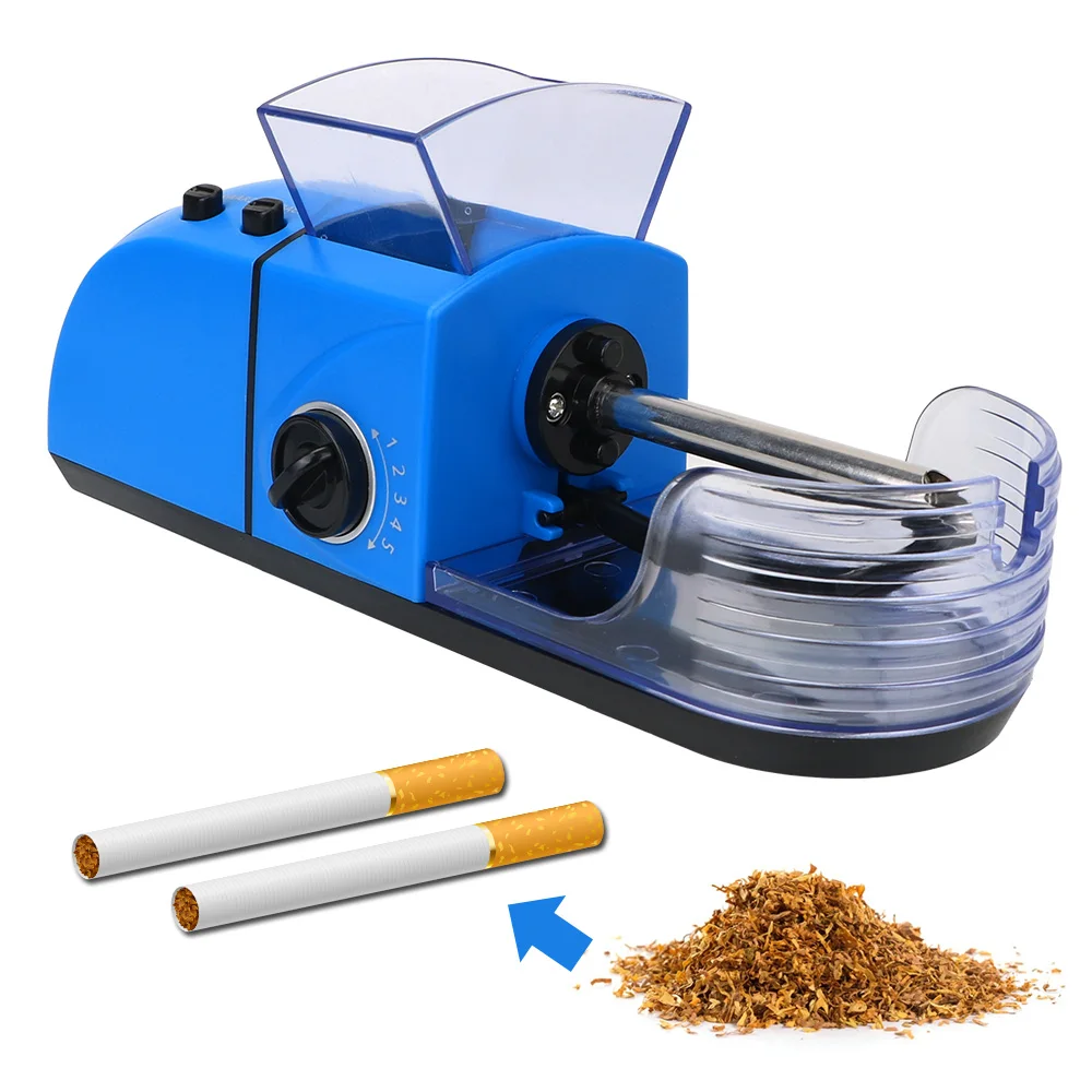 Automatic Cigarette Rolling Machine EU/US Plug Tobacco Filling Stuffing Winding Roller Wrapping Maker Electric DIY Smoking Tool