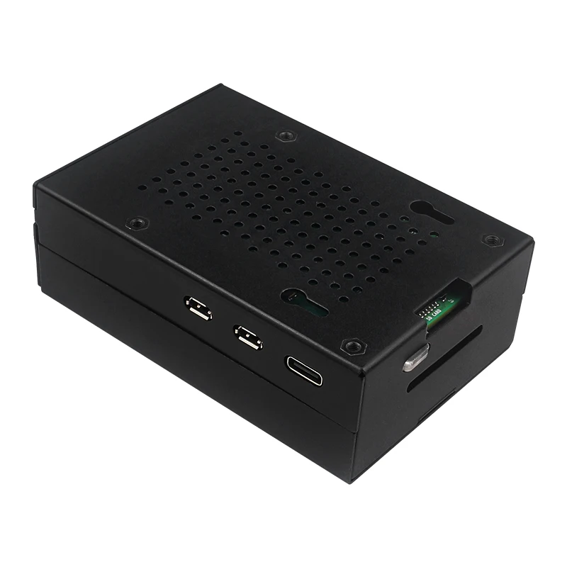 Raspberry Pi 5 из алюминиевого сплава чехол черный металлический корпус дополнительно
