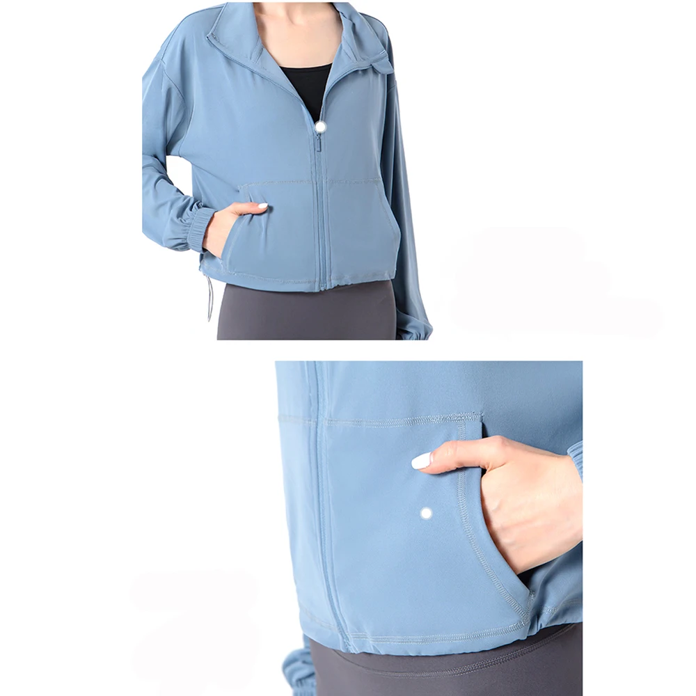 Hoodie With Zipper Coat Women's Autumn Winter Jacket Long Sleeve Fashion Clothing Running Sports Yoga Warm Breathable Loose