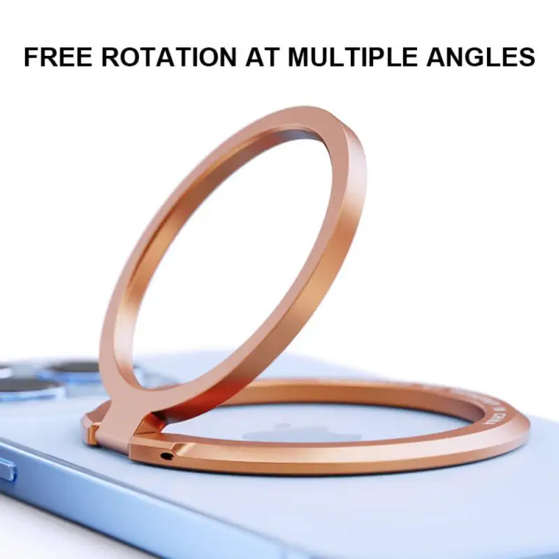 

Foldable Mobile Phone Ring Holder Magnetic Lazy Bracket Rotatable Cell Phone Stand For Iphone 12/13 Mini/ Pro/ Pro Max Universal