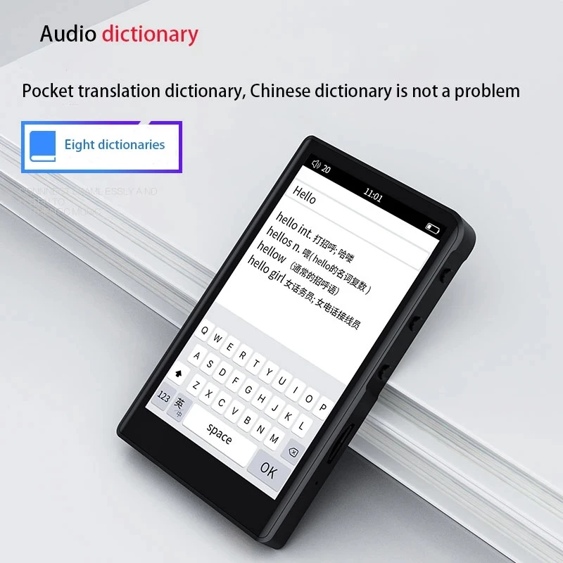 RUIZU H9 Metal MP4 Player Bluetooth 5.0 Built-in Speaker 3.8inch Full Touch Screen Support FM Radio Recording Video E-book | Электроника