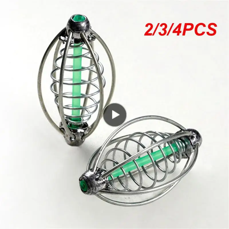 

2/3/4PCS Carp Bighead Cage Fishing Bait Thrower Durable Fishing Lure Play Nest Device Portable Dual Core Fried Hook Pesca Tackle