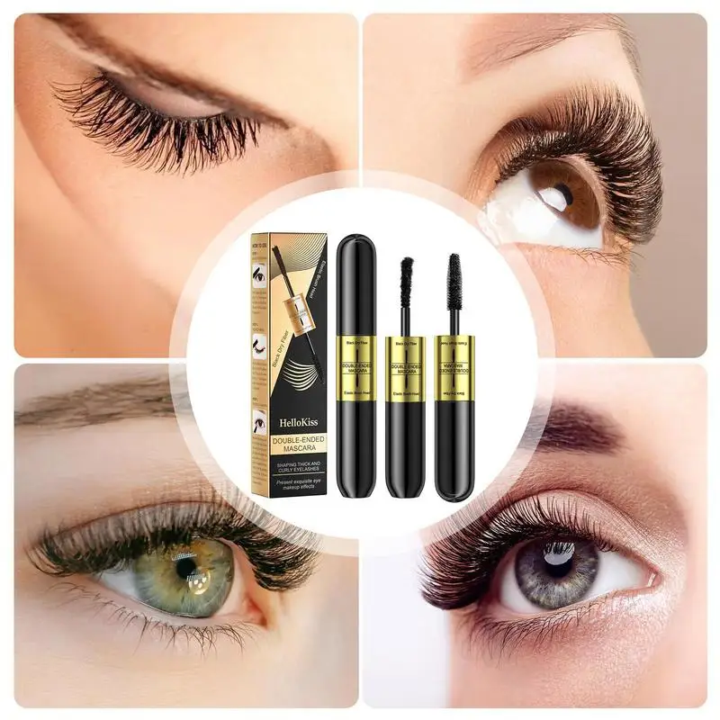 

2 In 1 Mascara Waterproof Defining Lash Makeup Rapid Drying 3D Fiber Mascara Extra Volume For Anniversary Valentine's Birthday