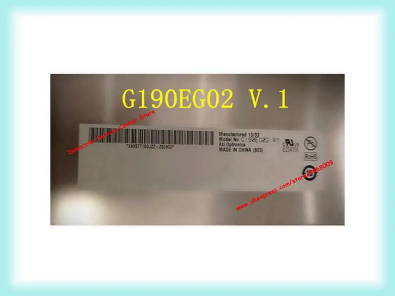 

G190EG02 V.1 G190EG02 V1 G190EG02 V.1 19-дюймовая ЖК-панель экрана