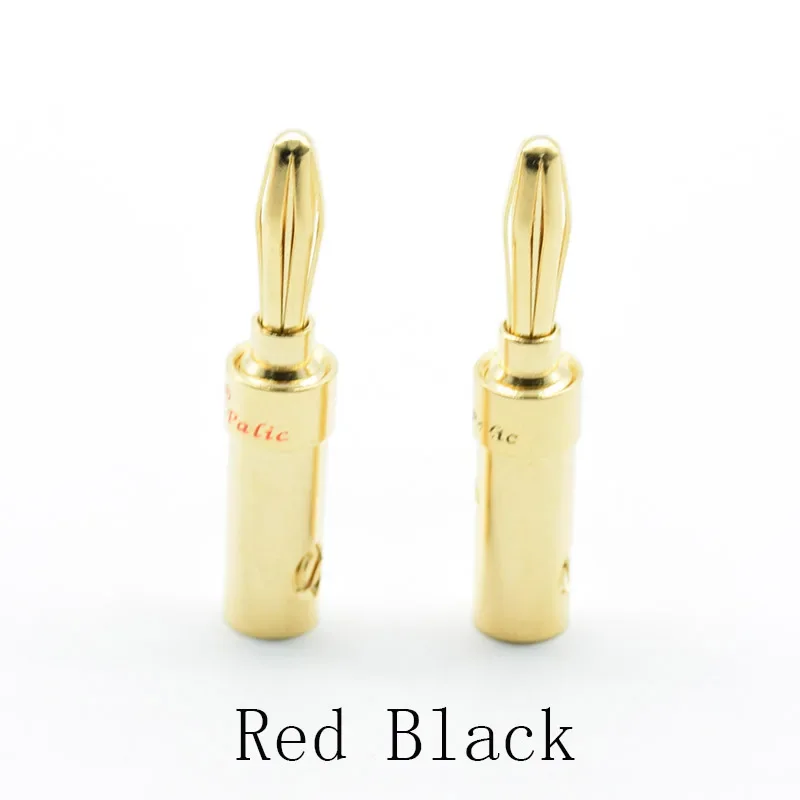 2 шт./1 красный 1 черный 4 5 мм позолоченный аудиокабель Budweiser банановый музыкальный