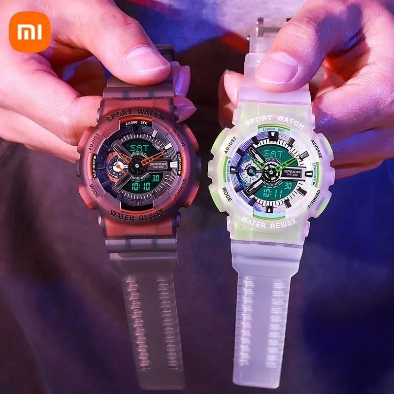 

UTHAI CE61 New Luminous Fashion Trend Personality Waterproof Electronic Watch Fluorescent Case Men's Watch
