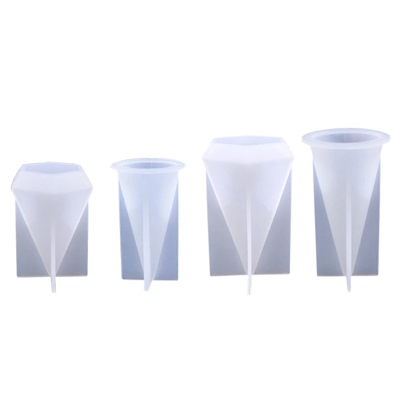 

DIY Шестигранная конусная силиконовая форма кольцо Дисплей Стенд Пирамида