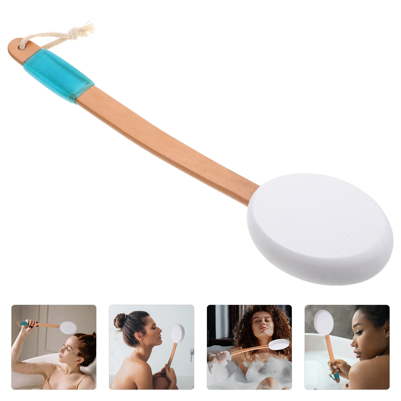 

Brush Scrubberbody Shower Bath Sponge Exfoliating Long Loofah Handle Skin Scrub Exfoliatorpouf Cleaning Applicator Brushes Mesh
