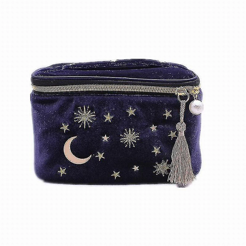 

Hot Selling Square Stars Moon Embroidered Velvet Storage Bag Embroidered Velvet Design Suitable for Fitness